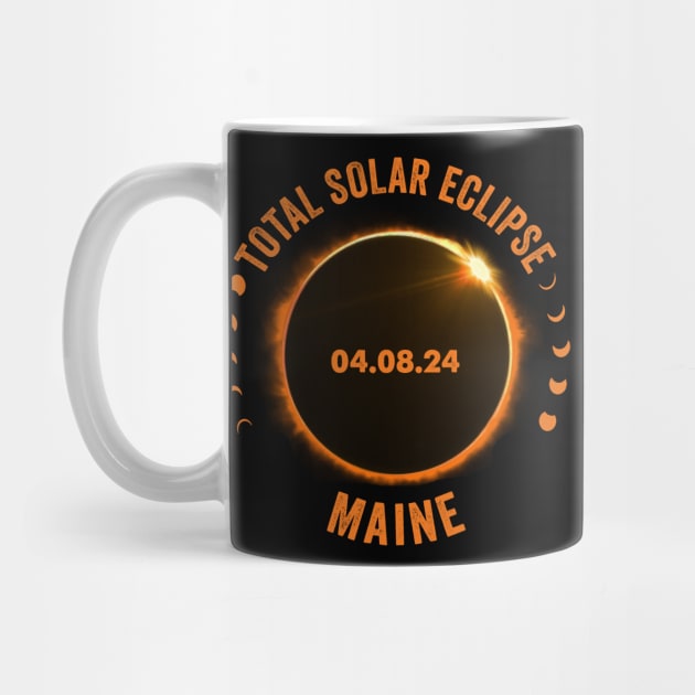 Maine Total Solar Eclipse 2024 American Totality April 8 by Sky at night